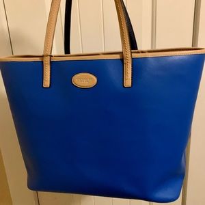 Large Royal Blue Coach Tote